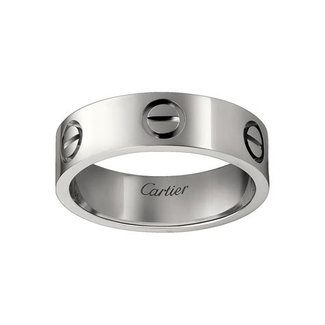 cartier silver ring|silver cartier rings love collection.